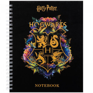 Тетрадь "Hatber", с т/обложкой 96л, А5, клетка, на спирали, серия "Гарри Поттер"