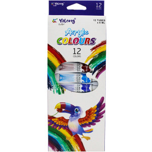 Акриловые краски 12цв 21017-12 (Yalong)