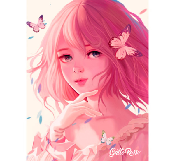 СКЕТЧБУК 145х203. НЕЖНОСТЬ Gatto Rosso