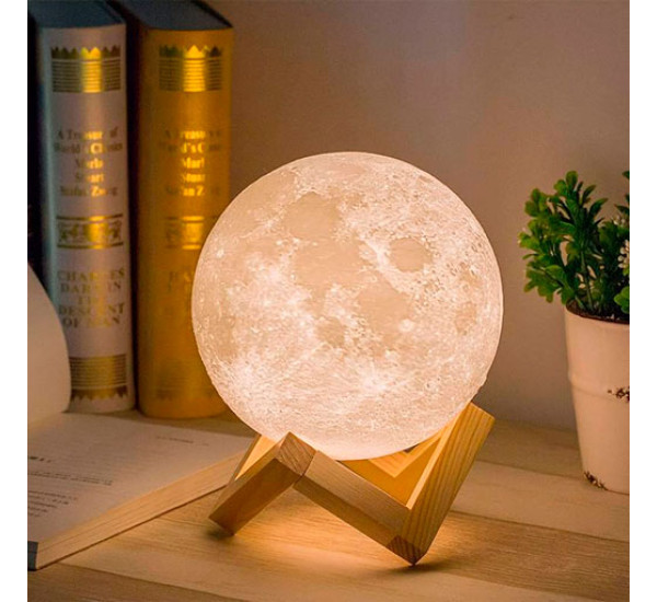 Ночник 3D Moon light 15 см Белая  №120