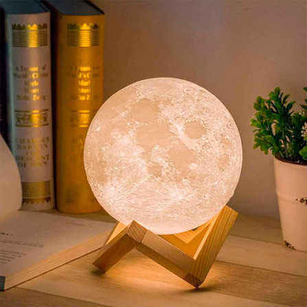 Ночник 3D Moon Lamp 18 см  Белая  №155