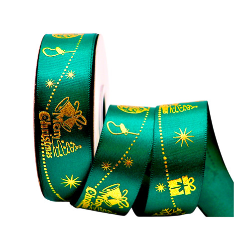 Лента новый год 2,5см*1-М