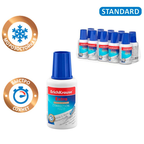 Корректирующая житкость с губкой ErichKrause Extra 20г 13812