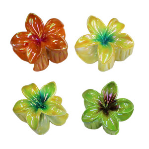 Зажим-лепесток для волос, цвет смеш. ассорти (9644)