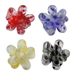 Зажим-лепесток для волос, цвет смеш. ассорти (9640)