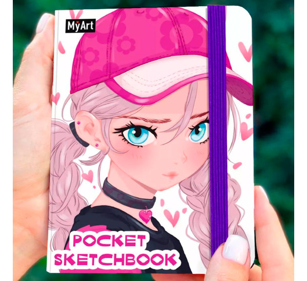 MyArt. Pocket СКЕТЧБУК. ДЕВУШКА В КЕПКЕ.