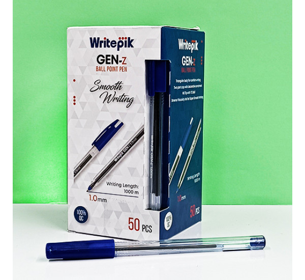 Ручка шариковая синяя 1.0 mm "Writepik" GEN-Z
