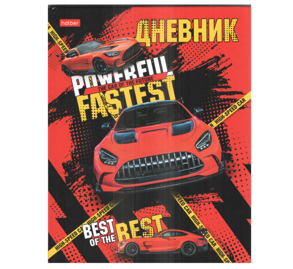 Дневник для 1-11кл. 40л А5ф тв.переплет глянц. ламин.-Red Car-