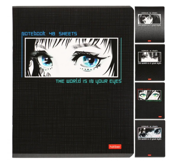 Тетрадь 48л А5ф клетка  серия  -Твой взгляд-