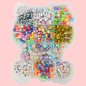 Набор бусин для создания бижутерии котенок №AZ-25