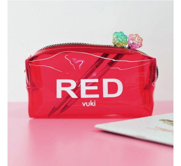 Пенал прозрачный Red Vuki