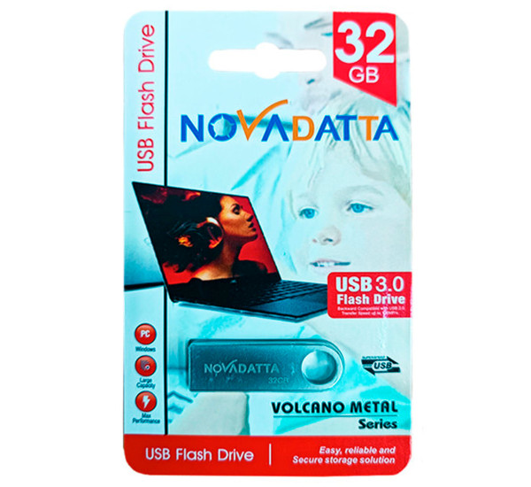 Флэш карта Volcano Metal 32GB NOVADATA