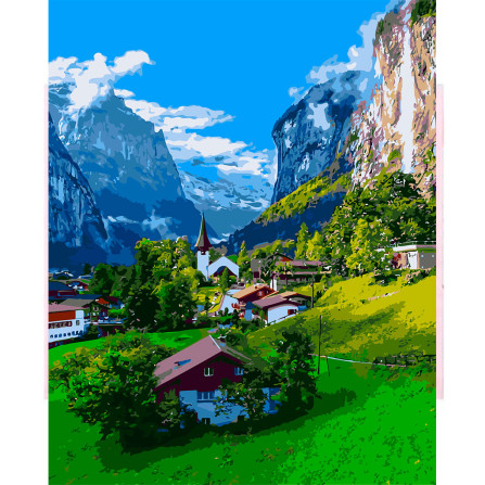 Картина по номерам 40*50 YS43557 Крвсоты Швейцарии