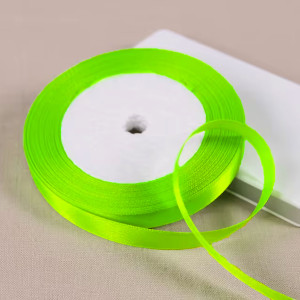 Лента для оформления атласная зеленый   (0,50см  22,50 м)
