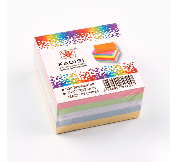 Стикеры 3"x3"  76 х76 мм 500л.