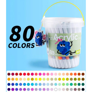 Маркеры акриловые 80 цветов №DK001