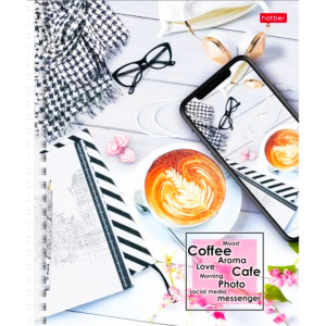 Тетрадь 96л кл. гребень «Время для кофе»