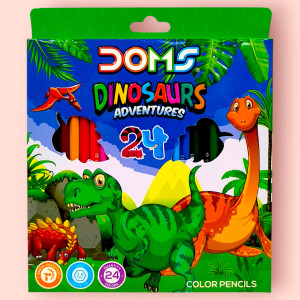 Карандаши цветные 24 цв "DOMS" DM18818-24