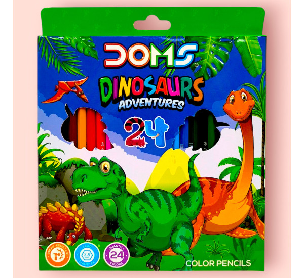 Карандаши цветные 24 цв "DOMS" DM18818-24