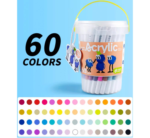 Маркеры акриловые 60 цв №DK001-60