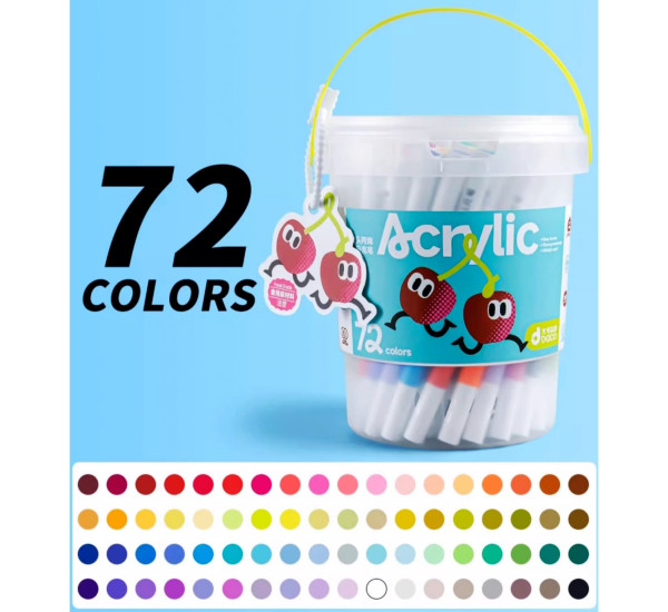 Маркеры акриловые 72 цв №DK001-72