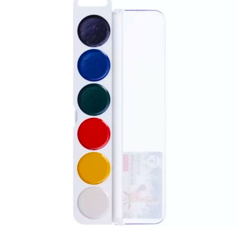 Краски Акварель медовые 6 цв. Hatber COLORA