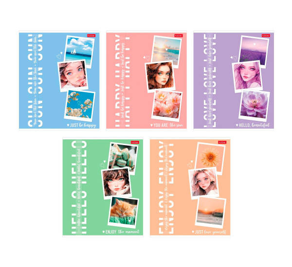 Тетрадь 48л клетка Прекрасные мгновения Hatber