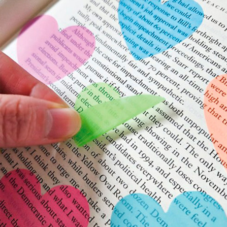 Прозрачные стикеры, 20 листов, 8 цветов Р-96