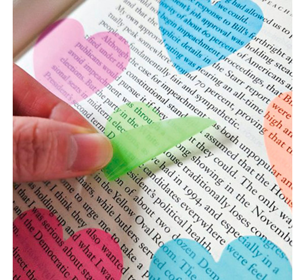 Прозрачные стикеры, 20 листов, 8 цветов Р-96