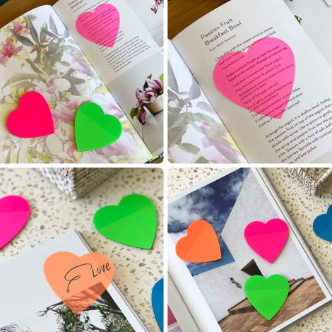 Прозрачные стикеры, 20 листов, 8 цветов Р-96