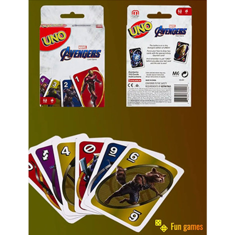 Игральные карты UNO-Avengers