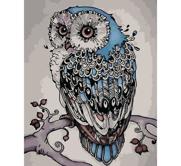 Картина по номерам 40*50 см YS-52564 Сова