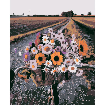 Картина по номерам 40*50 см YS-43720 Букет из полевых цветов