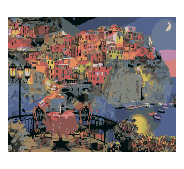 Картина по номерам 40*50 см YS-48159 Италия. Манарола