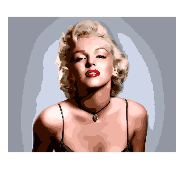 Картина по номерам 40*50 см YS-45207 Мэрилин Монро