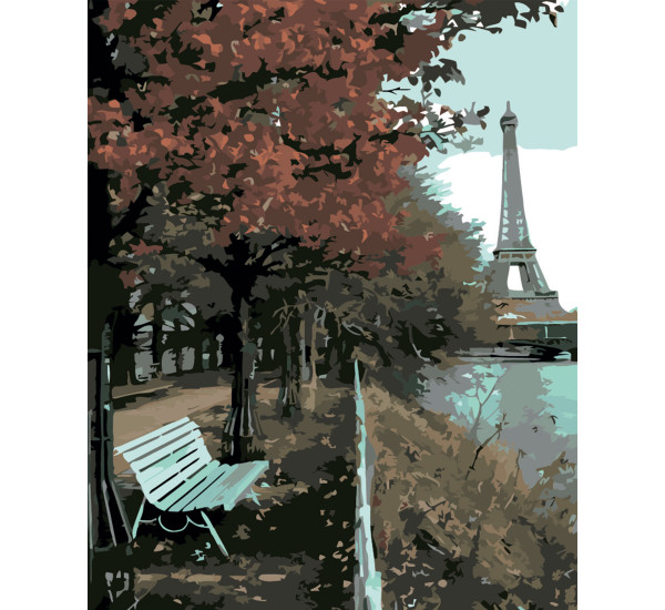 Картина по номерам 40*50 см YS-47284 Осень в Париже
