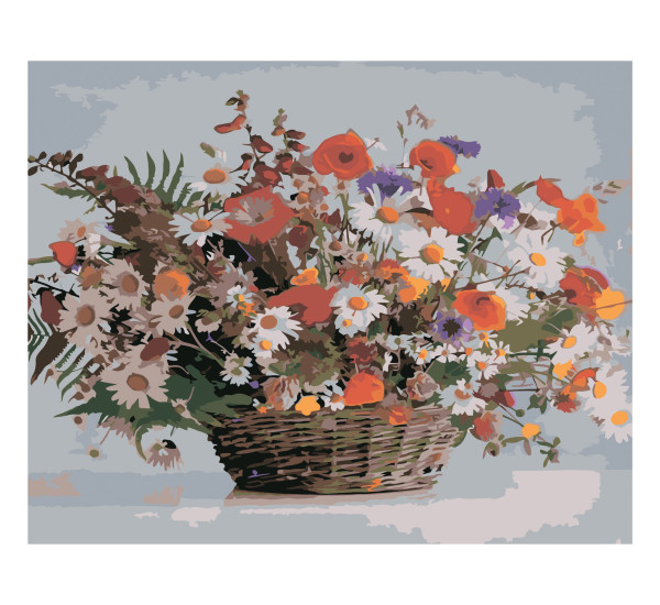 Картина по номерам 40*50 см YS-50674 Корзина радости