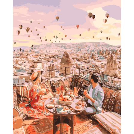 Картина по номерам 40*50 см YS-43552 Свидание в Каппадокии