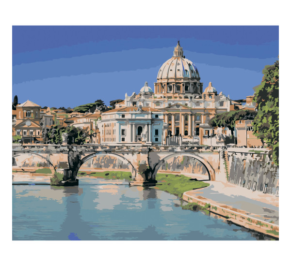 Картина по номерам 40*50 см YS-49214 Базилика Святого Петра