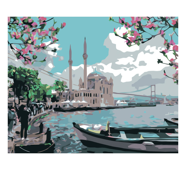 Картина по номерам 40*50 см YS-43604 Стамбул