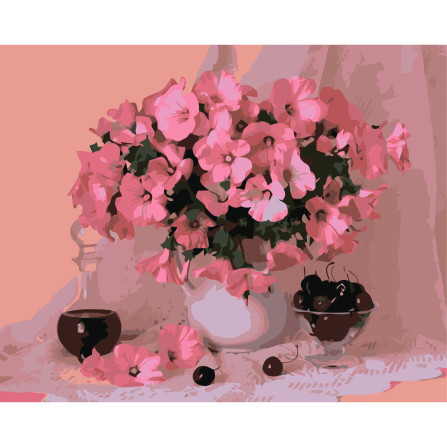 Картина по номерам 40*50 см YS-48883 Цветение и вишни