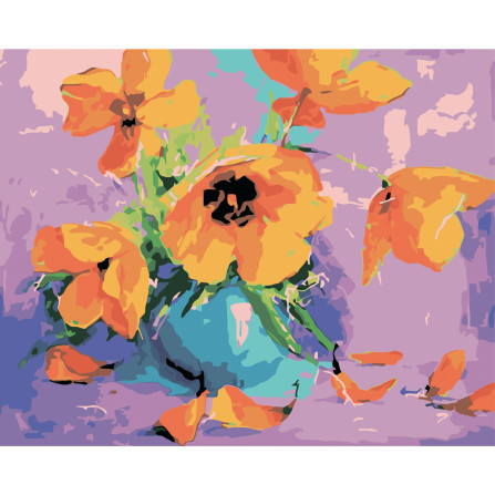 Картина по номерам 40*50 см YS-49264 Тюльпаны в вазе