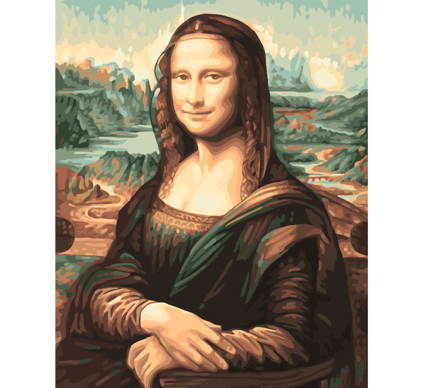 Картина по номерам 40*50 см YS-44777 Мона Лиза