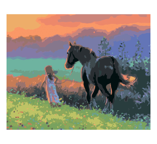 Картина по номерам 40*50 см YS-46416 Раннее утро