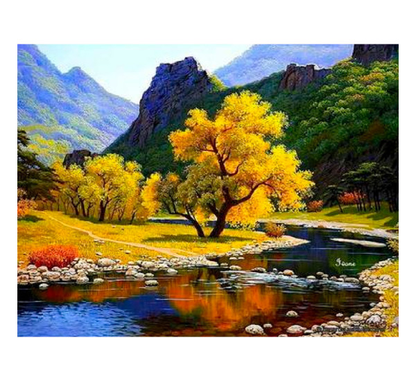 Алмазная картина 40*50 YS-48911 Золотая осень