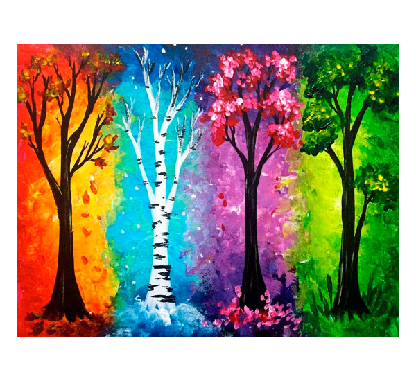 Алмазная картина 40*50  YS-52239 Времена года