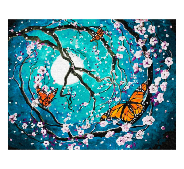 Алмазная картина 40*50  YS-53790 Ночь перед весной