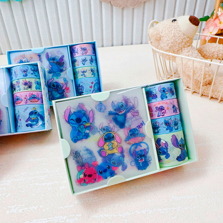 Набор скотч и наклейки Стич CD08