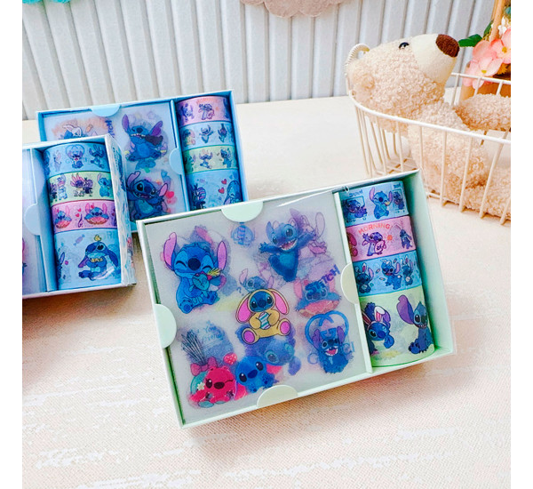 Набор скотч и наклейки Стич CD08