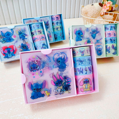 Набор скотч и наклейки Стич CD08